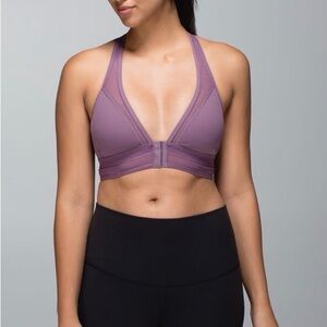 Lululemon Seek The Heat Bra Purple Fog Size‎ 4